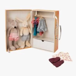 Moulin Roty Valise La Petite Armoire -Magasin bébé 632401 o gris