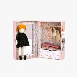 Moulin Roty Valise Et Poupée La Petite Penderie -Magasin bébé 642564 2 gris