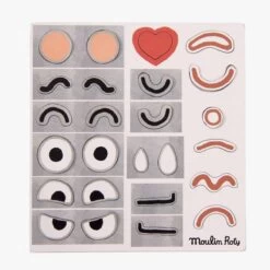 Moulin Roty Jeu Magnétique Des Expressions 12 Moulin Roty Jeu Magnétique Des Expressions -Magasin bébé 661361 5 gris