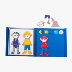 Moulin Roty Jeu Magnétique Je M'habille -Magasin bébé 661365 5 gris