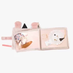 Moulin Roty Album Photo Textile à Broder -Magasin bébé 664312 2 2 gris 1