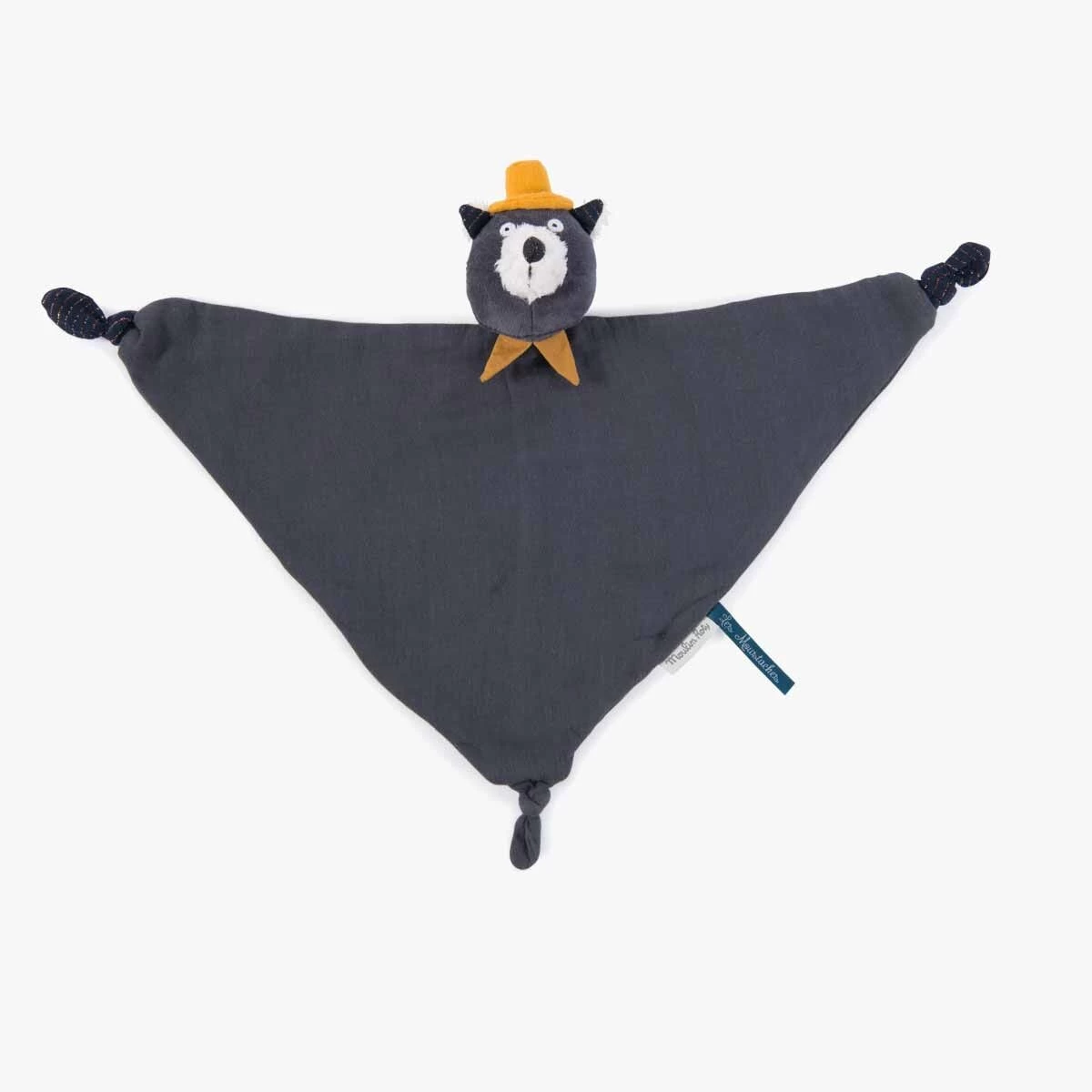 Moulin Roty Doudou Lange à Broder Chat Alphonse 2 Moulin Roty Doudou Lange à Broder Chat Alphonse – Image 2