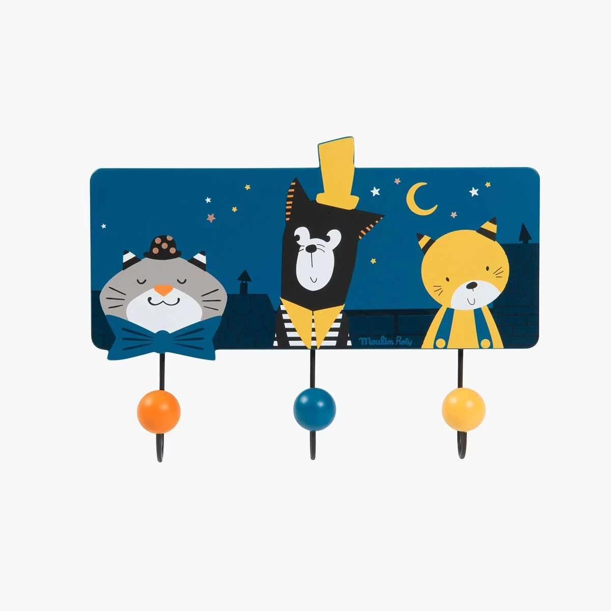 Moulin Roty Porte-manteau 3 Patères 1 Moulin Roty Porte-manteau 3 Patères