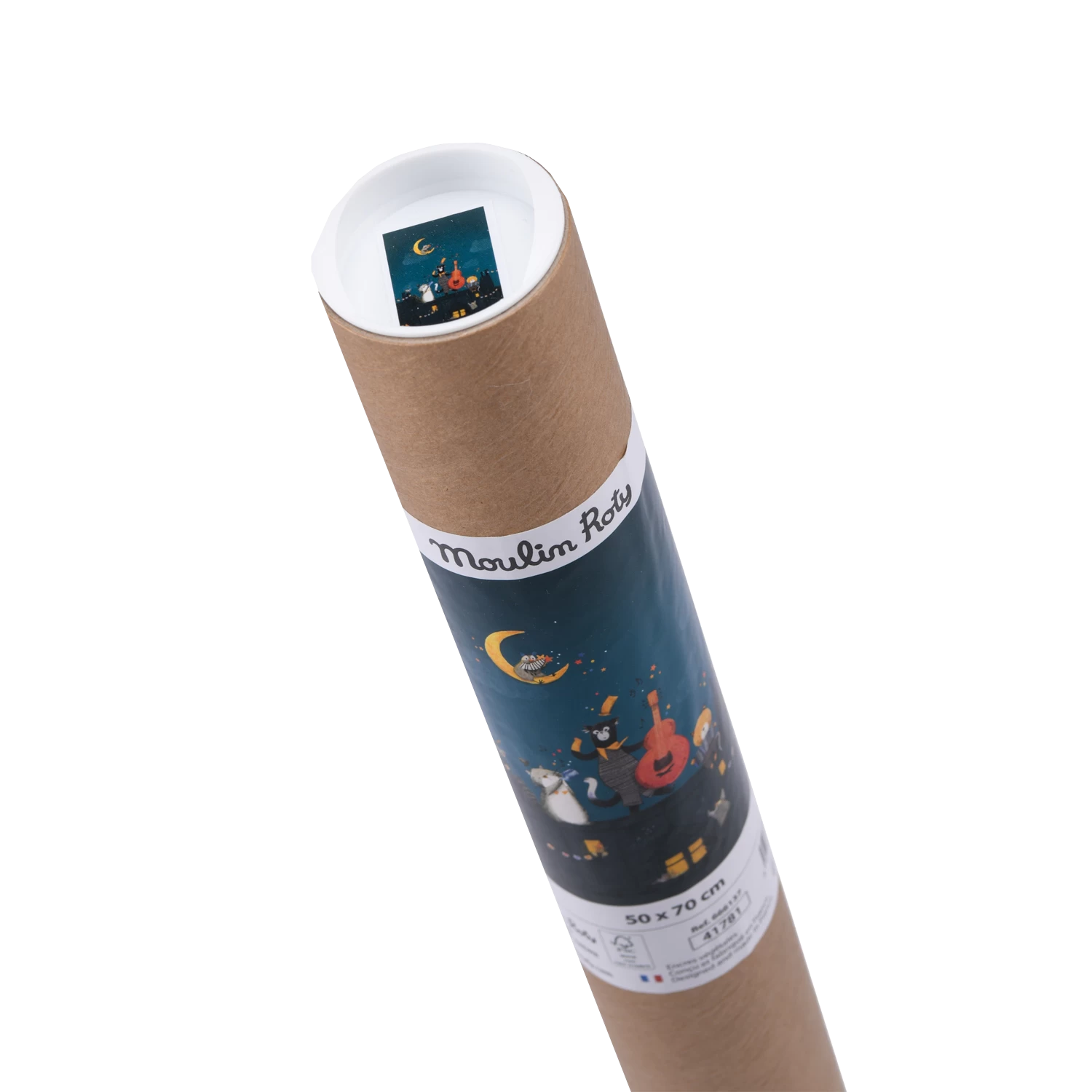 Moulin Roty Affiche Nuit Sur Les Toits 50x70cm 4 Moulin Roty Affiche Nuit Sur Les Toits 50x70cm – Image 4