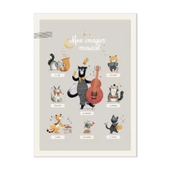 Moulin Roty Affiche Imagier Musical 50x70cm