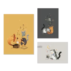 Moulin Roty Set De 3 Affiches