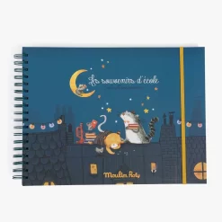 Moulin Roty Album Souvenirs D'école Français Anglais -Magasin bébé 666312 1 gris