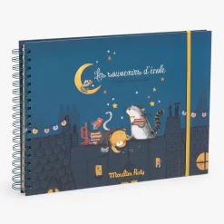 Moulin Roty Album Souvenirs D'école Français Anglais -Magasin bébé 666312 7 gris