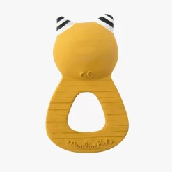 Moulin Roty Anneau De Dentition Chat Moutarde -Magasin bébé 666372 3 gris