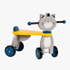 Moulin Roty Porteur Bois Chat -Magasin bébé 666741 3 gris 2