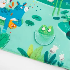 Moulin Roty Grand Livre Tissu D'activités -Magasin bébé 668085 11 gris