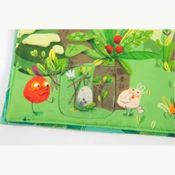 Moulin Roty Grand Livre Tissu D'activités -Magasin bébé 668085 14 gris