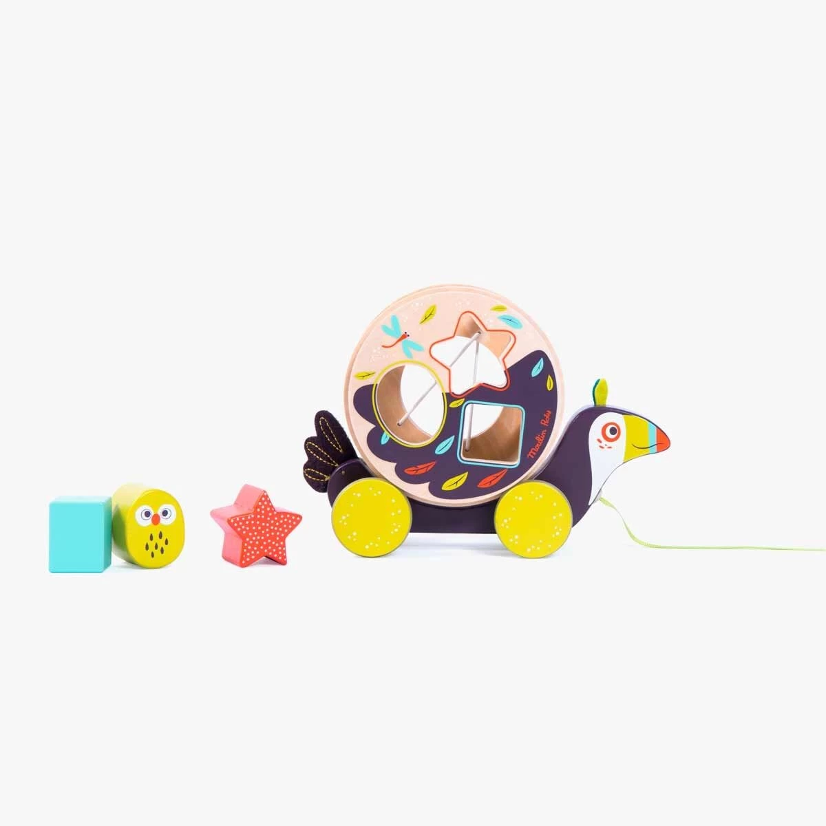 Moulin Roty Boîte à Formes à Tirer Pakou 2 Moulin Roty Boîte à Formes à Tirer Pakou – Image 2