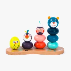 Moulin Roty Animaux à Empiler -Magasin bébé 668379 3 gris