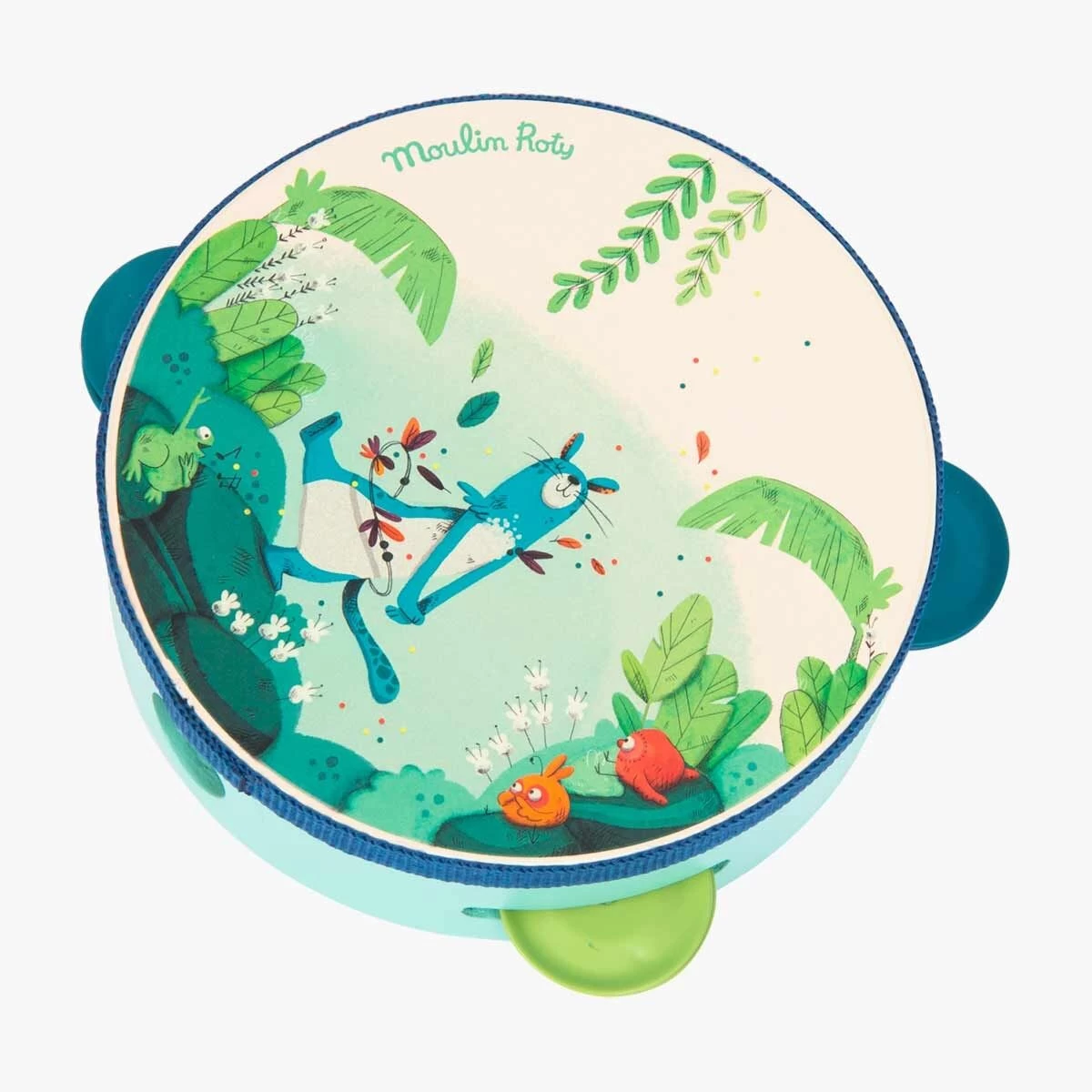 Moulin Roty Tambourin Bleu Zimba 2 Moulin Roty Tambourin Bleu Zimba – Image 2