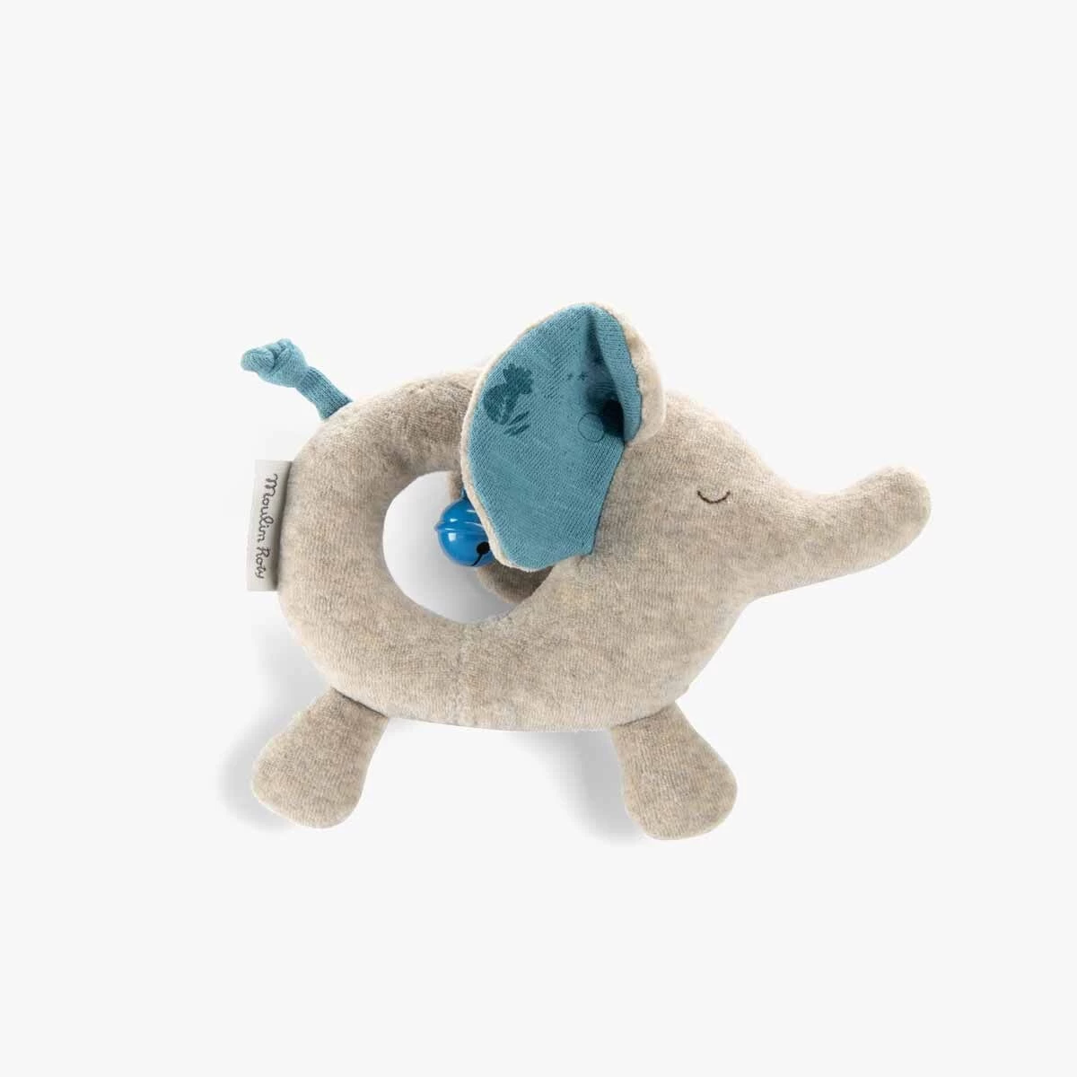 Moulin Roty Anneau-hochet éléphant 1 Moulin Roty Anneau-hochet éléphant