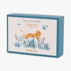 Moulin Roty Chaussons Bébé Lion -Magasin bébé 669010 3 gris