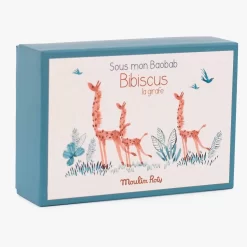 Moulin Roty Chaussons Bébé Girafe -Magasin bébé 669012 3 gris