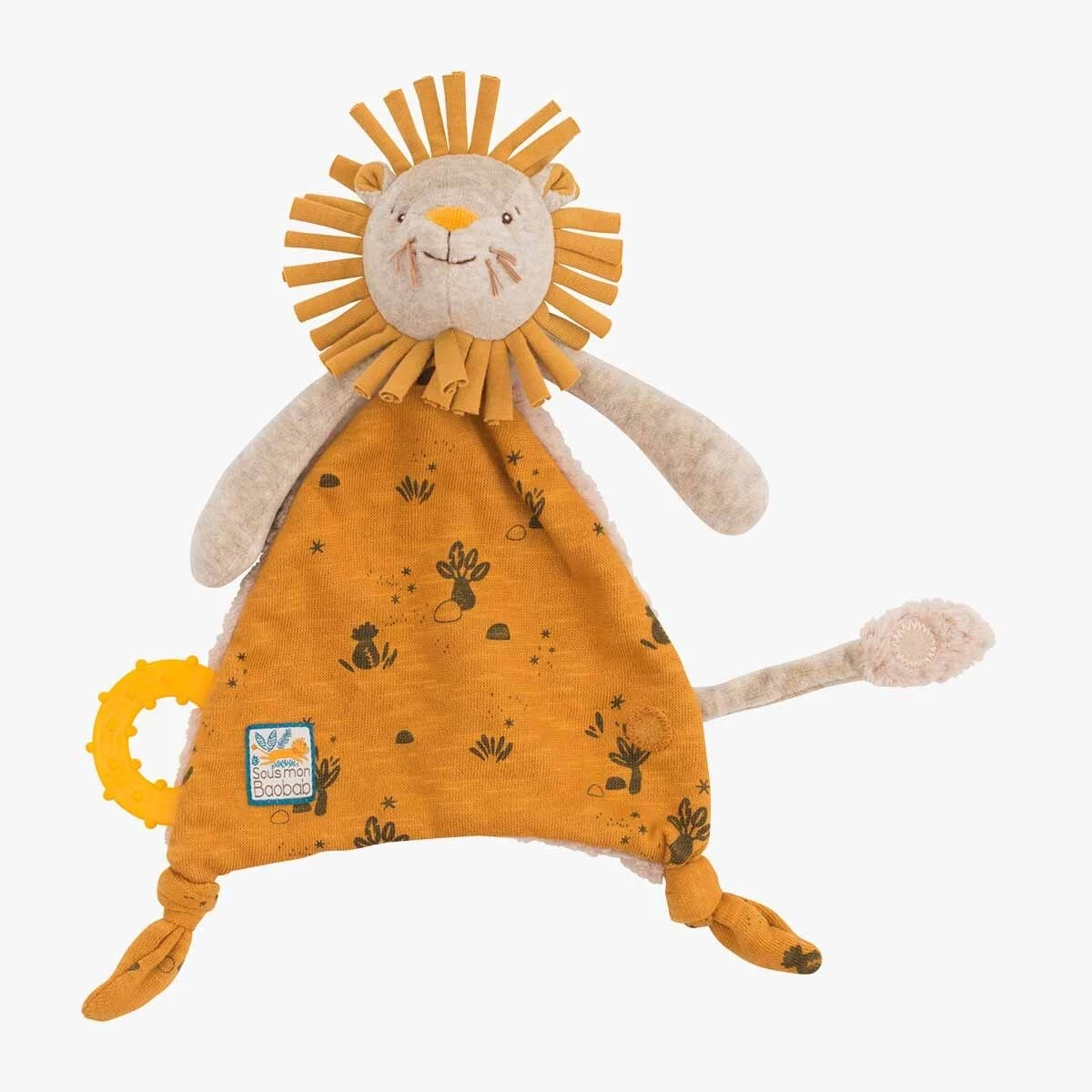 Moulin Roty Doudou Attache-tétine à Broder Lion 2 Moulin Roty Doudou Attache-tétine à Broder Lion – Image 2