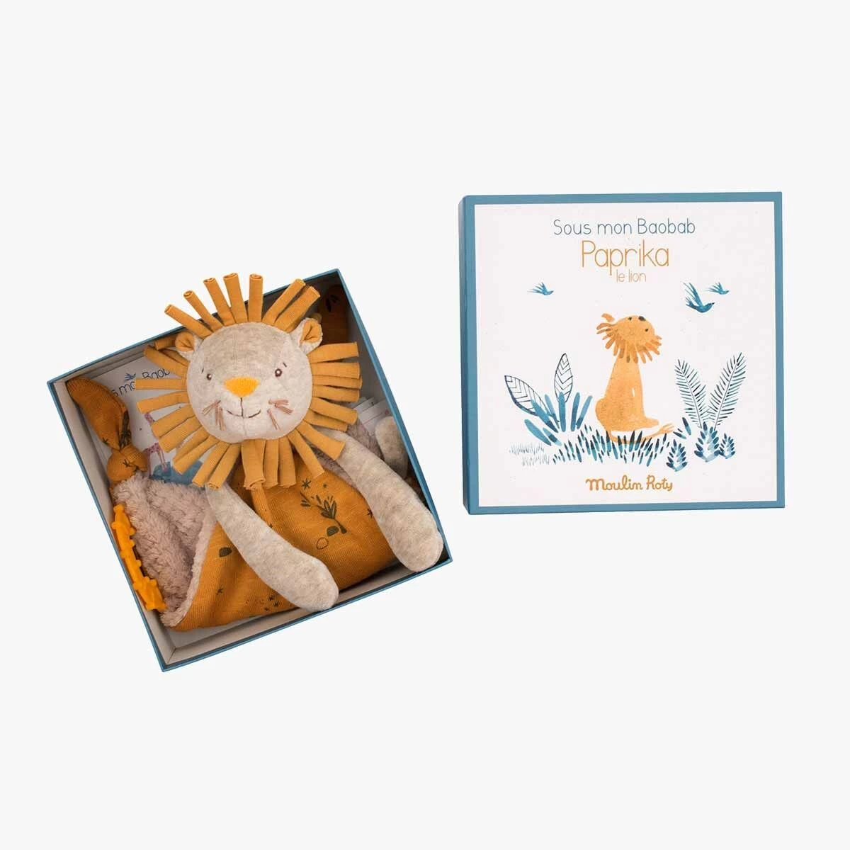 Moulin Roty Doudou Attache-tétine à Broder Lion 4 Moulin Roty Doudou Attache-tétine à Broder Lion – Image 4