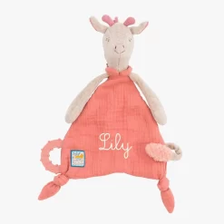 Moulin Roty Doudou Attache-tétine à Broder Girafe