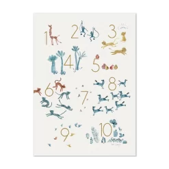 Moulin Roty Affiche Chiffres 50x70cm