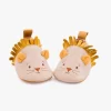 Moulin Roty Chaussons Cuir Lion Beige 6-12 Mois
