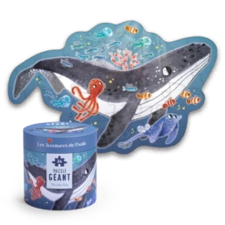 Moulin Roty Puzzle Géant Baleine 36 Pièces