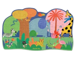 Moulin Roty Puzzle Géant L'oasis Des Animaux 36 Pcs