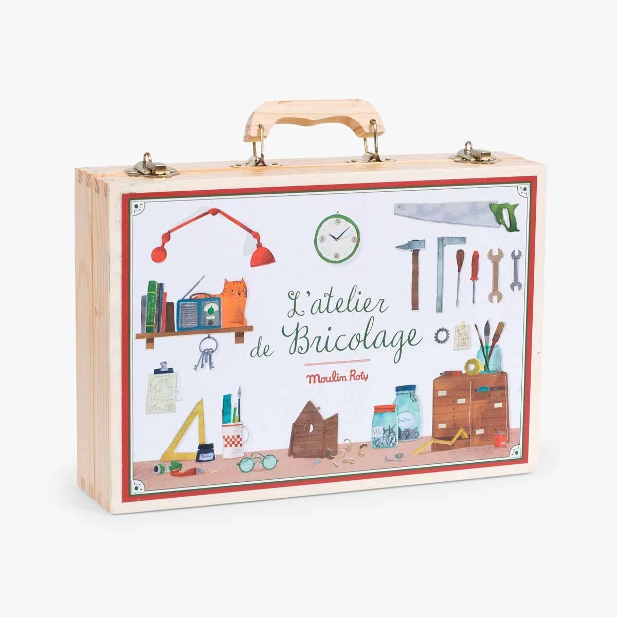 Moulin Roty Grande Valise Bricolage (14 Outils) 1 Moulin Roty Grande Valise Bricolage (14 Outils)