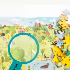 Moulin Roty Puzzle La Forêt 96 Pièces -Magasin bébé 712408 foret4 gris