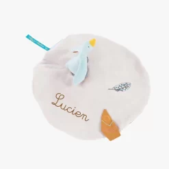 Moulin Roty Doudou Attache-tétine Petite Oie Olga -Magasin bébé 714016 0 gris