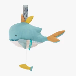 Moulin Roty Peluche Musicale Joséphine La Baleine -Magasin bébé 714042 3 gris