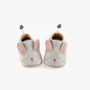 Moulin Roty Chaussons Cuir Lapin Gris