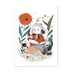 Moulin Roty Affiche Au Jardin 50x70cm