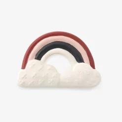 Moulin Roty Anneau De Dentition Caoutchouc Naturel Arc-en-ciel