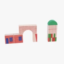 Moulin Roty Jeu De Construction En Bois Bloc Ville -Magasin bébé 720404 10 gris