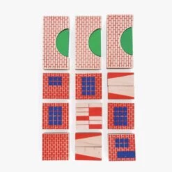 Moulin Roty Jeu De Construction En Bois Bloc Ville -Magasin bébé 720404 11 gris