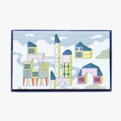 Moulin Roty Jeu De Construction En Bois Bloc Ville -Magasin bébé 720404 5 gris