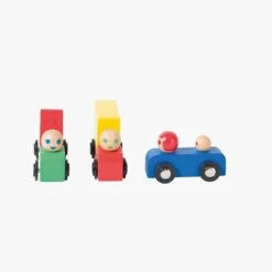 Moulin Roty Set Voiture Et Camions En Bois -Magasin bébé 720406 5 gris