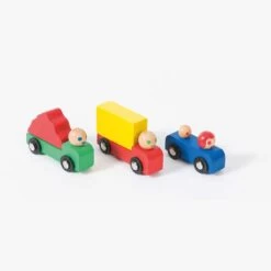 Moulin Roty Set Voiture Et Camions En Bois -Magasin bébé 720406 9 gris