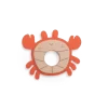 Moulin Roty Anneau De Dentition Bois Et Silicone Crabe
