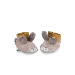 Moulin Roty Chaussons Lapin -Magasin bébé Chaussons Lapin Trois petits lapins Moulin Roty 3 1