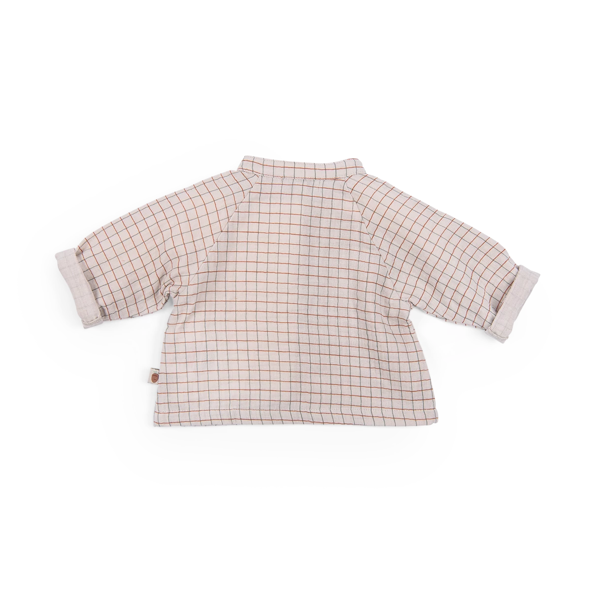 Moulin Roty Chemise En Lange Imprimé Carreaux Bicolore - Isae 4 Moulin Roty Chemise En Lange Imprimé Carreaux Bicolore - Isae – Image 4