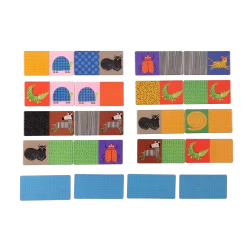 Moulin Roty Domino Des Motifs -Magasin bébé Domino des motifs Les Toupitis Moulin Roty 2