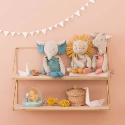 Moulin Roty Doudou-hochet Lion -Magasin bébé Doudouhochet Lion Sous mon baobab Moulin Roty 3 1