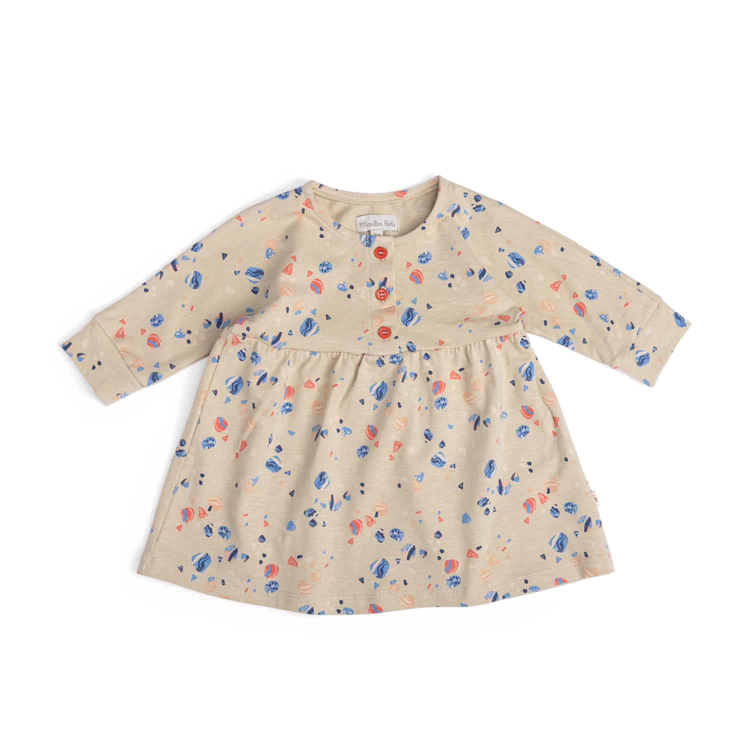 Moulin Roty Hélèna Robe Jersey Motif Coquillages 2 Moulin Roty Hélèna Robe Jersey Motif Coquillages – Image 2