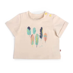 Moulin Roty Héloïse Tee-shirt Jersey Motif Plumes