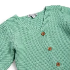 Moulin Roty Herbe Cardigan Tricot Vert -Magasin bébé Herbe cardigan tricot vert Bord de mer Moulin Roty