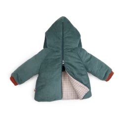 Moulin Roty Manteau En Velour Bleu Vert - Igor 8 Moulin Roty Manteau En Velour Bleu Vert - Igor -Magasin bébé Manteau en velour bleu vert Igor Trois petits lapins Moulin Roty 3